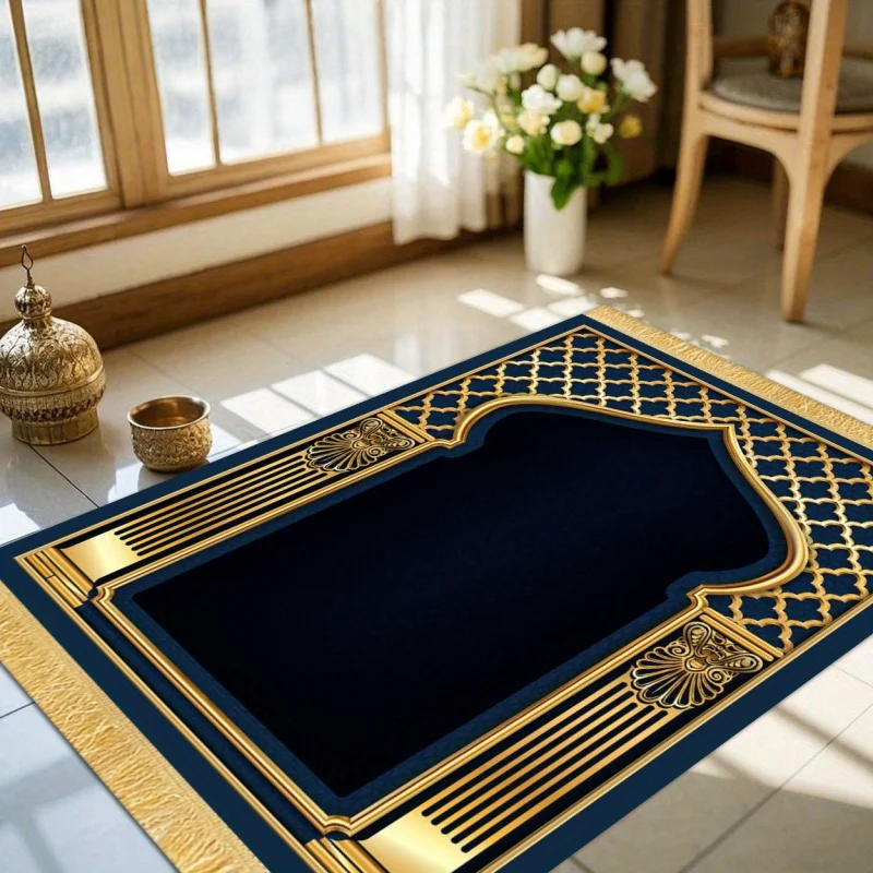 VIKAMA Turkish Family Foldable Prayer Mat – Indoor & Outdoor Portable Prayer Rug