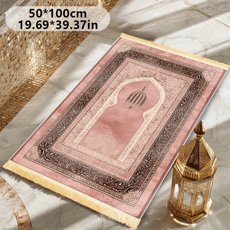 VIKAMA Oriental Prayer Mat – Soft, Warm & Non-Slip Pilgrimage Rug