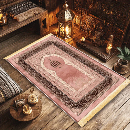 VIKAMA Oriental Prayer Mat – Soft, Warm & Non-Slip Pilgrimage Rug